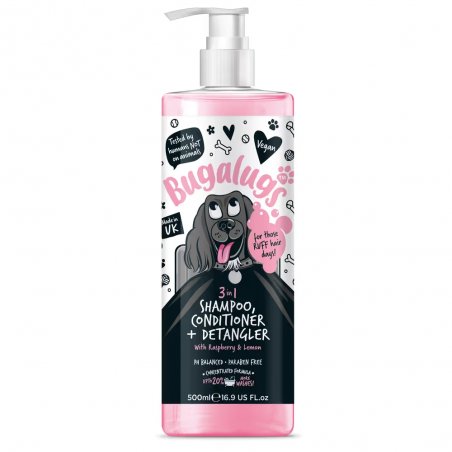 Bugalugs 3in1 Shampoo, Conditioner & Detangler – szampon, odżywka i spray do rozczesywania w jednym