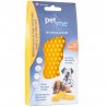 Pet+Me Medium Silicone Brush Yellow – szczotka silikonowa dla psa do czesania i masażu sierści krótkiej, długiej i szorstkiej-8032