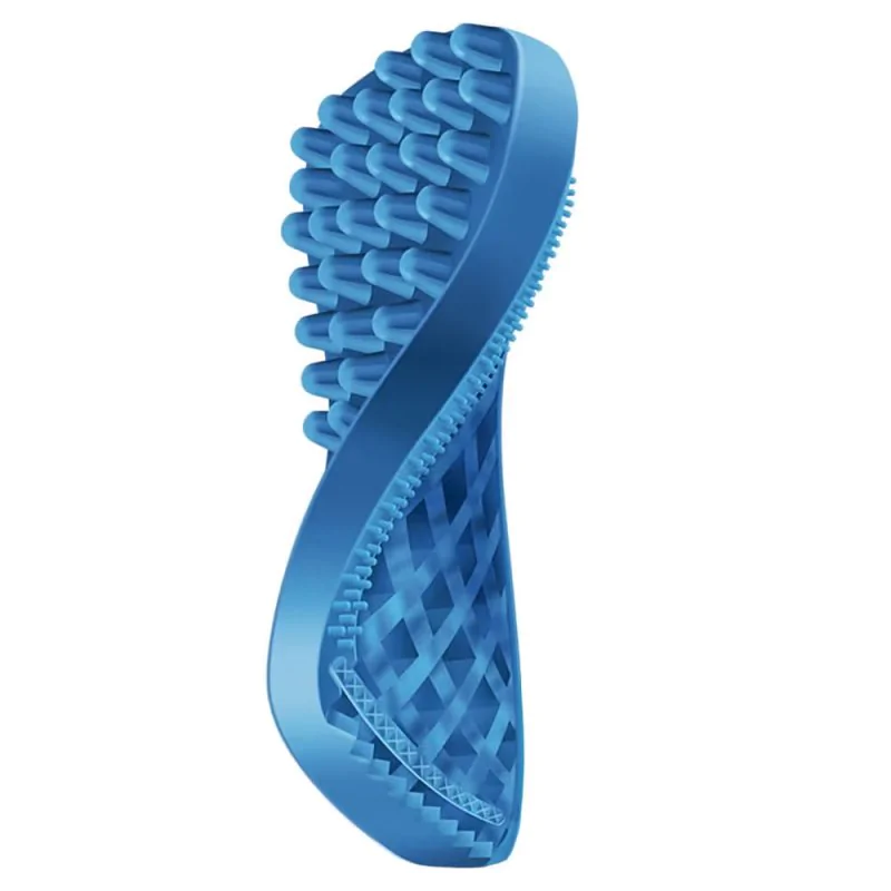 Pet+Me Soft Silicone Brush Blue – silikonowa szczotka dla psów małych ras, kotów i królików