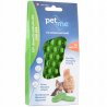 Pet+Me Soft Silicone Brush Green - szczotka silikonowa dla małych psów i kotów z długą, gęstą sierścią i miękkim podszerstkiem-8043