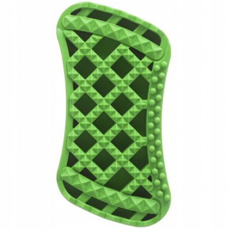 Pet+Me Soft Silicone Brush Green - szczotka silikonowa dla małych psów i kotów z długą, gęstą sierścią i miękkim podszerstkiem-8043