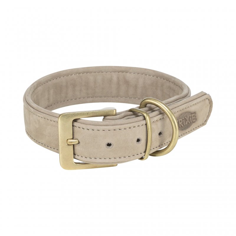 Elegancka skórzana obroża dla psa TRIXIE Jasnobeżowa XS: 25–31 cm/25 mm