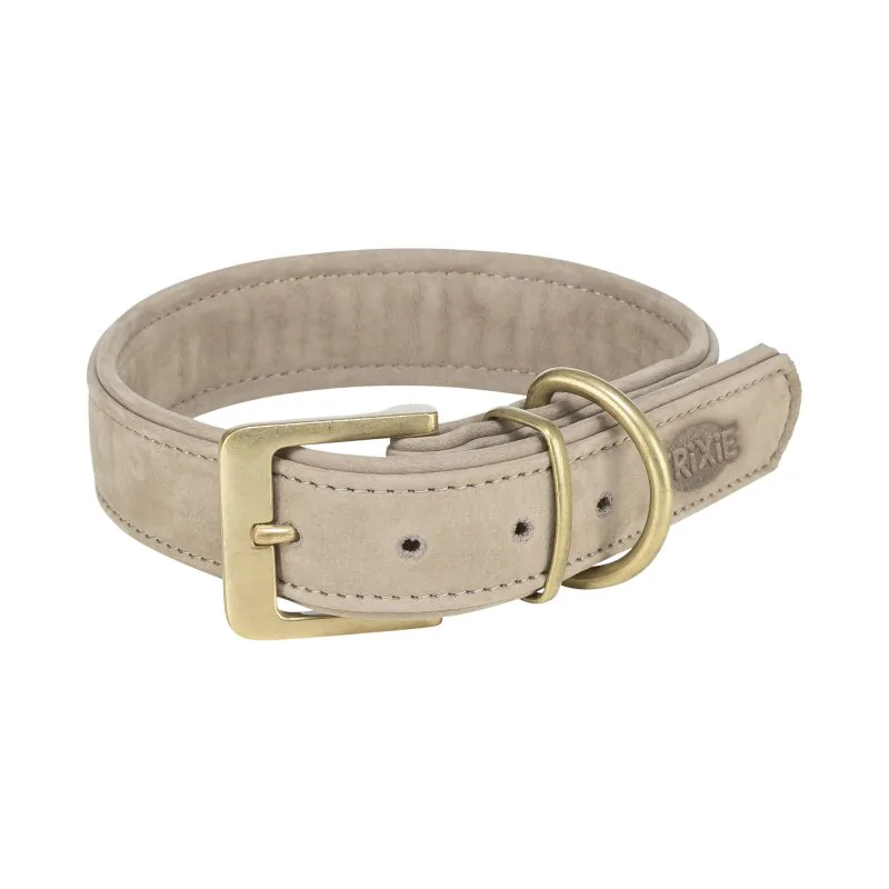 Elegancka skórzana obroża dla psa TRIXIE Jasnobeżowa L: 47–54 cm/40 mm