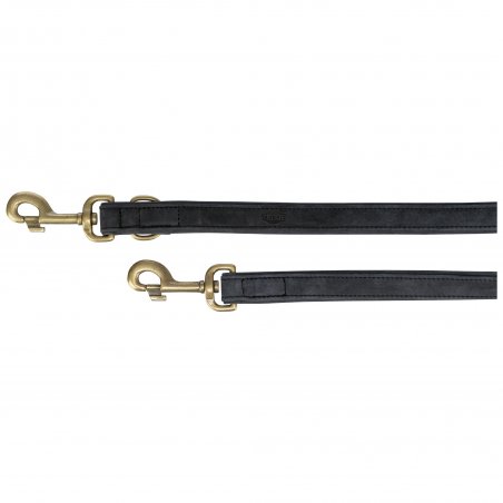 Skórzana regulowana smycz dla psa TRIXIE Czarna L–XL: 2 m/25 mm-8082