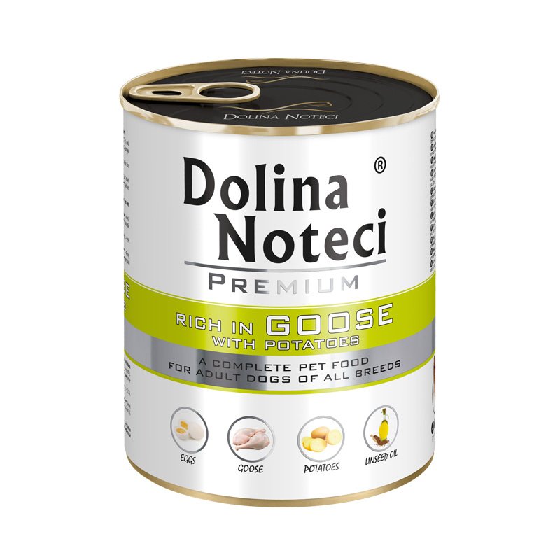 Dolina Noteci Premium Karma mokra dla psa z gęsią i ziemniakami 800g