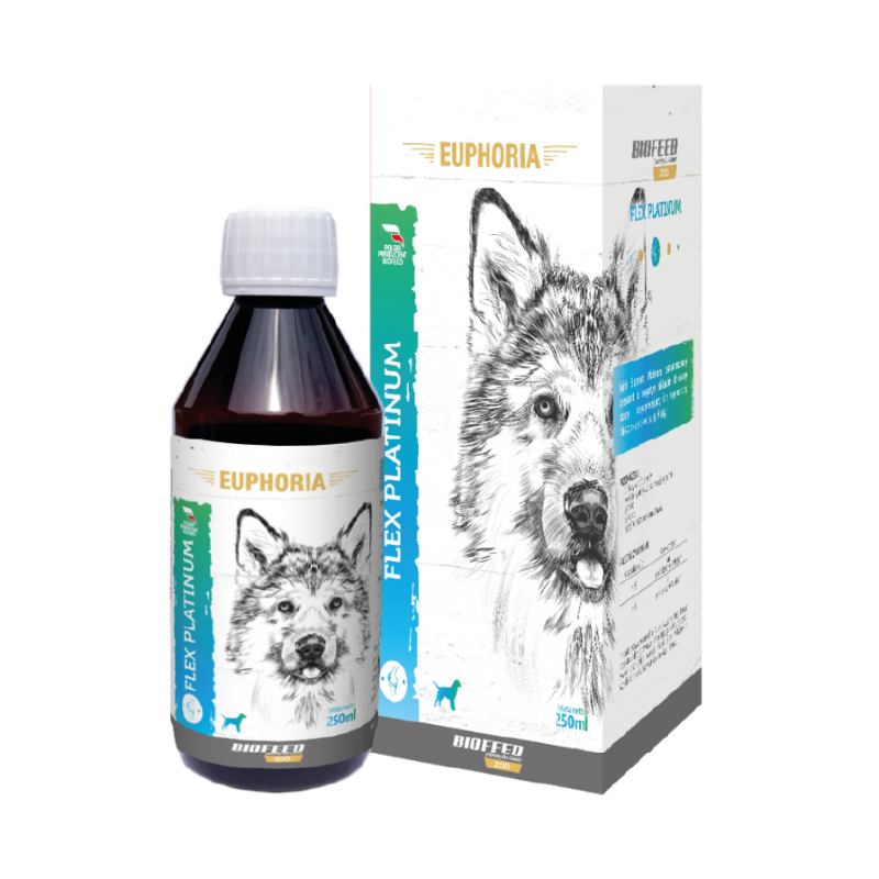 Euphoria FLEX PLATINUM - Preparat na Wzmocnienie Stawów i Kości Psa 250 ml
