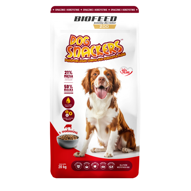 Dog Snackers z wołowiną 20 kg