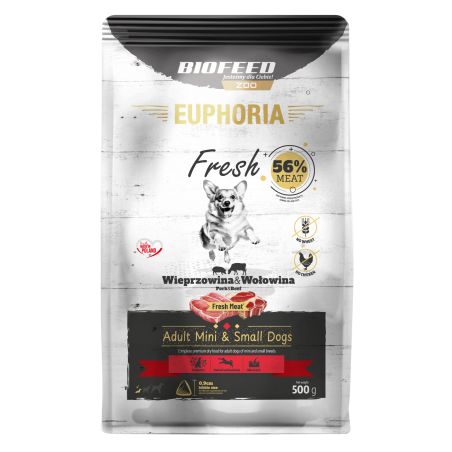 EUPHORIA Fresh z wieprzowiną i wołowiną XS/S 0,5 kg