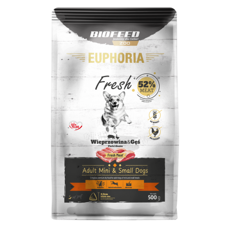 EUPHORIA Wołowina z Gęsią XS/S 0,5 kg