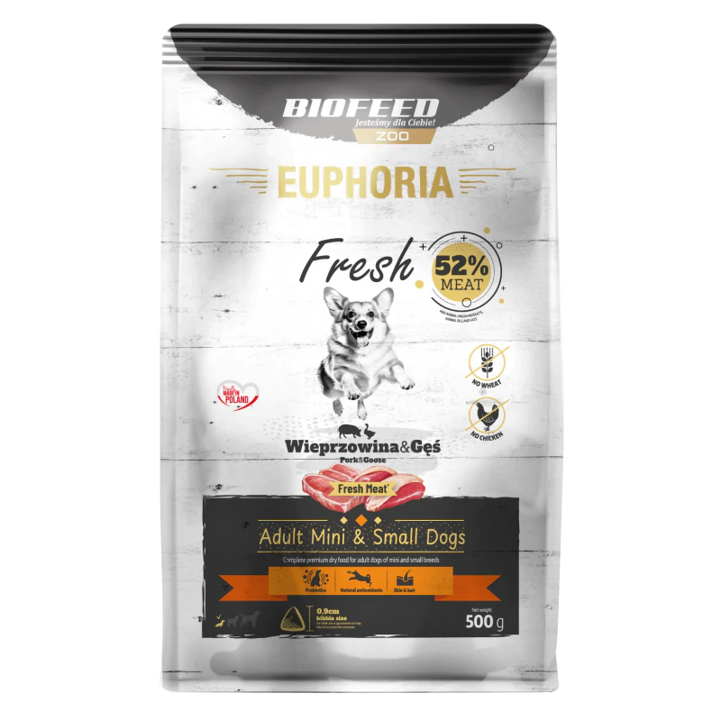 EUPHORIA Wołowina z Gęsią XS/S 0,5 kg