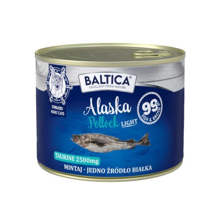 Baltica Excellent kot dorosły Alaska Pollock LIGHT 185g