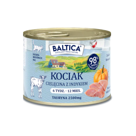 Baltica Smaki Regionów Kociak Cielęcina & Indyk 185 g