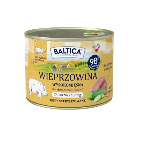 Baltica Smaki Regionów Kot Dorosły Mono Wieprzowina 185 g