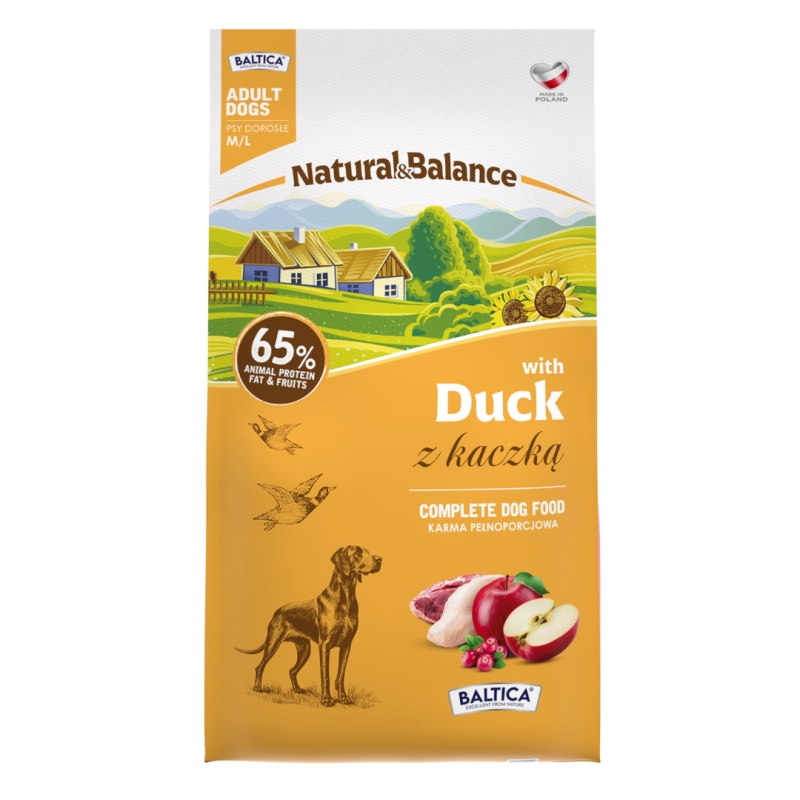 Baltica Natural & Balance Kaczka M/L 9 kg