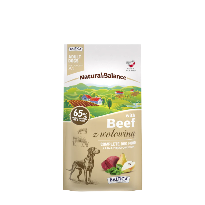 BALTICA Natural & Balance Wołowina M/L 3 kg