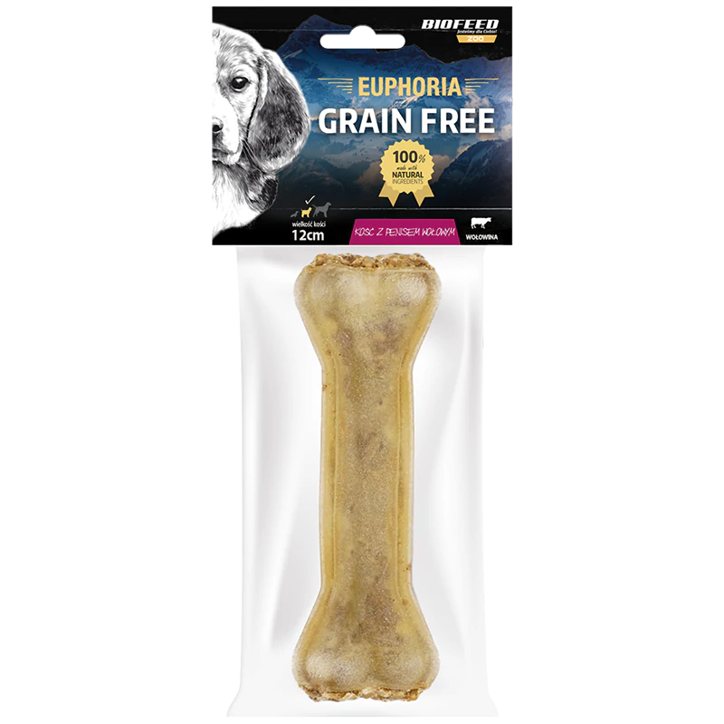 Euphoria Kość z penisem wołowym 12 cm