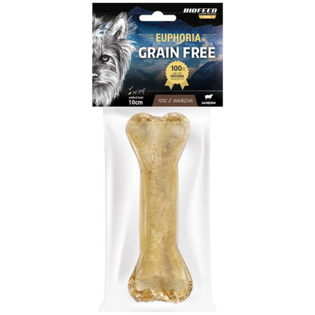 Euphoria Kość dla psa z jagnięciną 10 cm