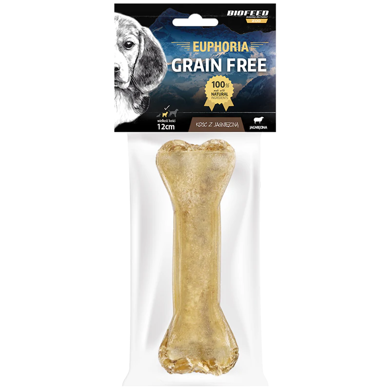Euphoria Kość dla psa z jagnięciną 12 cm