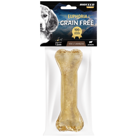 Euphoria Kość dla psa z jagnięciną 12 cm