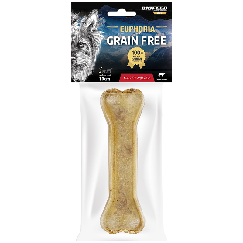 Euphoria Kość dla psa ze żwaczem 10 cm
