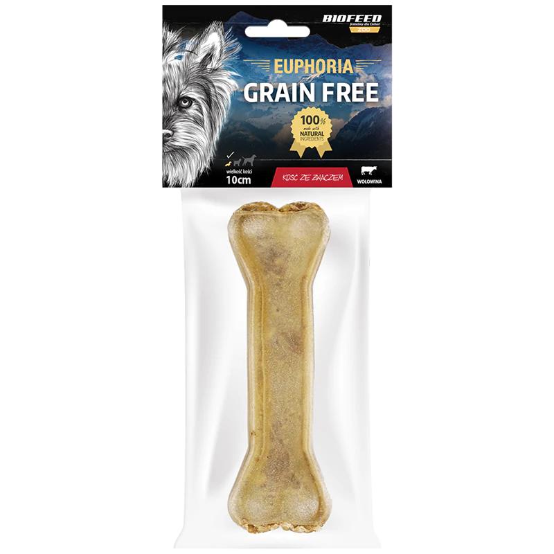 Euphoria Kość dla psa ze żwaczem 10 cm