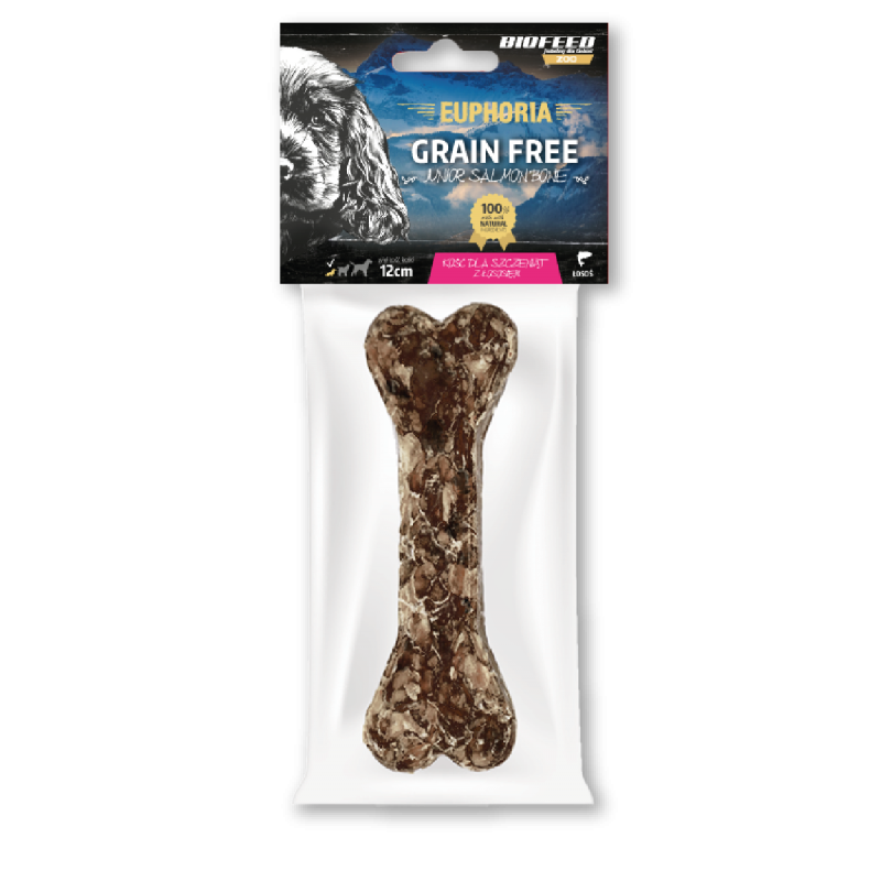 EUPHORIA KOŚĆ DLA SZCZENIĄT ŁOSOŚ 12CM