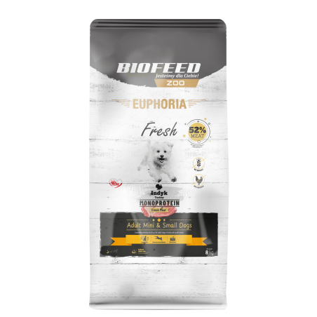 EUPHORIA Fresh Turkey Monoprotein XS/S 8 kg