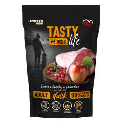 Tasty Dogs Life KACZKA 90% - karma mokra w galaretce 500g