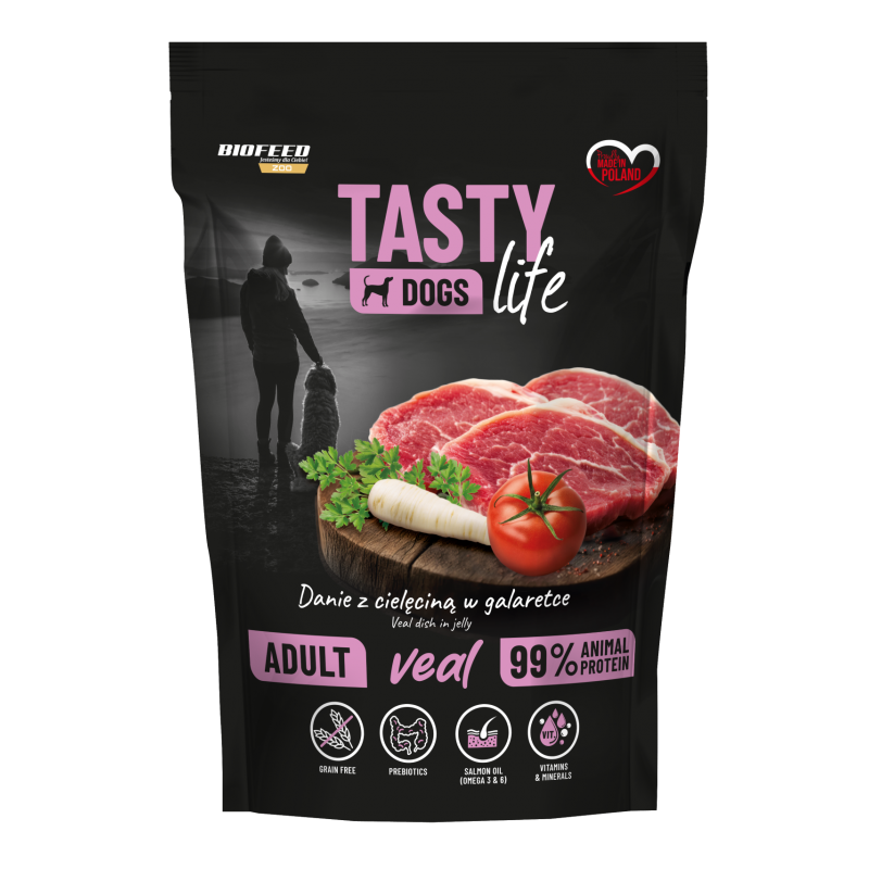 Tasty Dogs Life CIELĘCINA 90% mięsa 500g