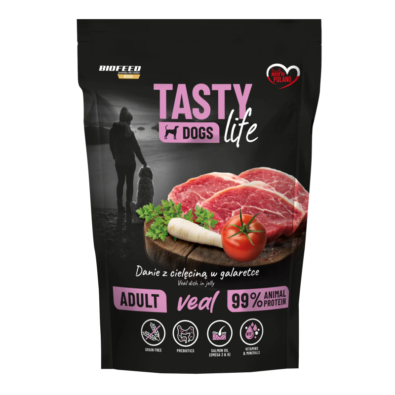 Tasty Dogs Life CIELĘCINA 90% mięsa 500g