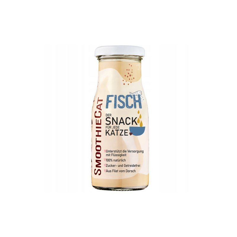 SmoothieCat Ryba 150 ml – naturalna, płynna przekąska dla kota