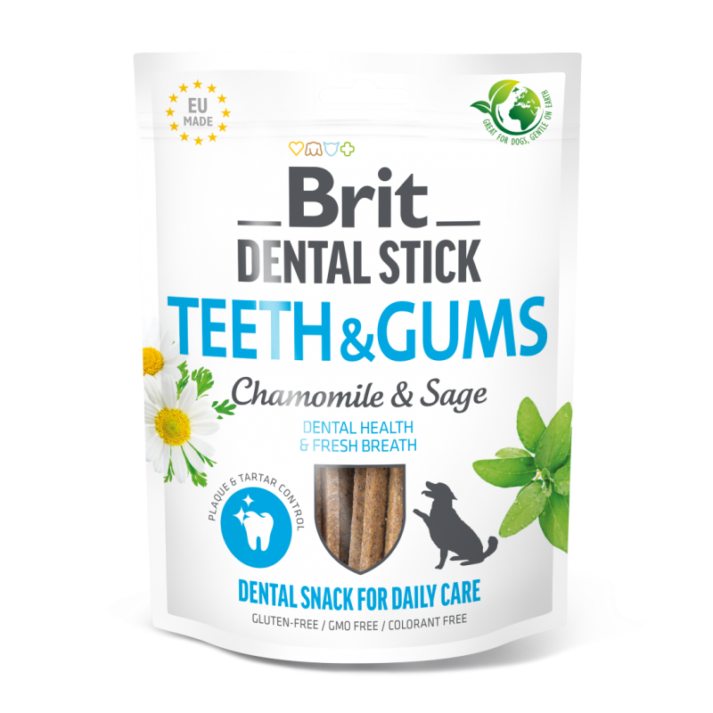Brit Dental Stick z rumiankiem i szałwią 251 G