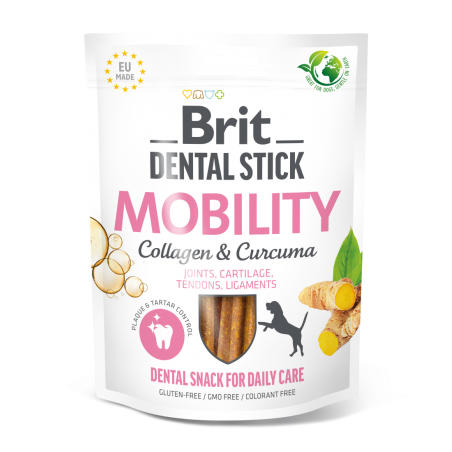 Brit Dental Stick Mobility – z kurkumą i kolagenem, 251 g