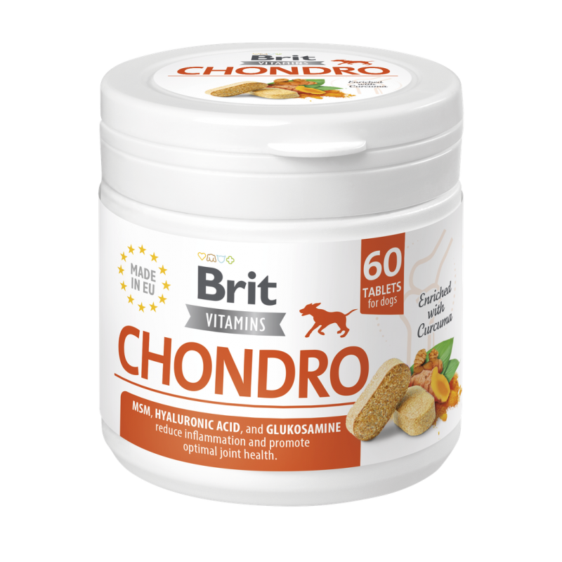 Brit Vitamins Chondro 60 tab. – wsparcie stawów psa