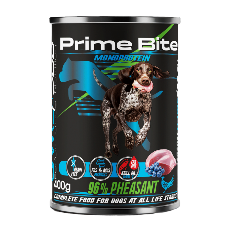 Karma mokra Prime Bite Bażant z jagodą 400g