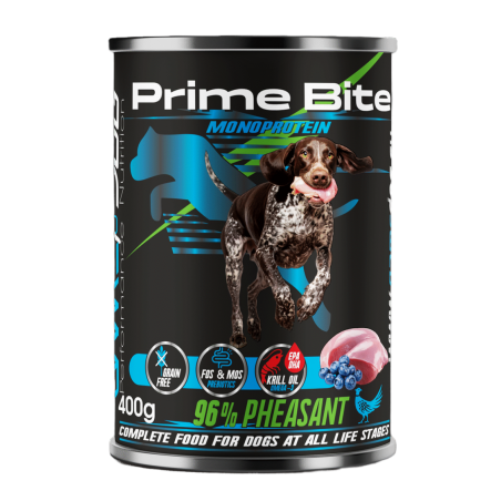 Karma mokra Prime Bite Bażant z jagodą 400g