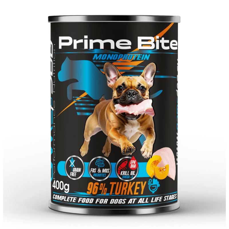 Karma mokra Prime Bite Indyk z dynią 400g