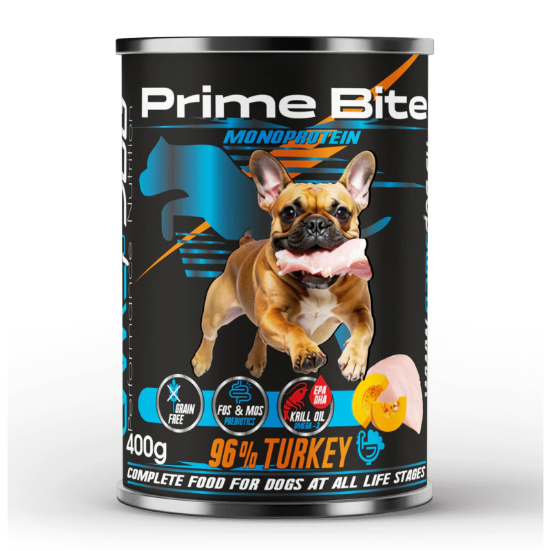 Karma mokra Prime Bite Indyk z dynią 400g