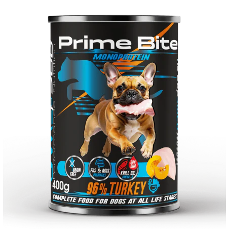 Karma mokra Prime Bite Indyk z dynią 400g