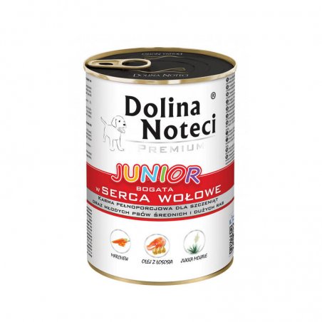 Dolina Noteci Premium Junior – serca wołowe 400 g