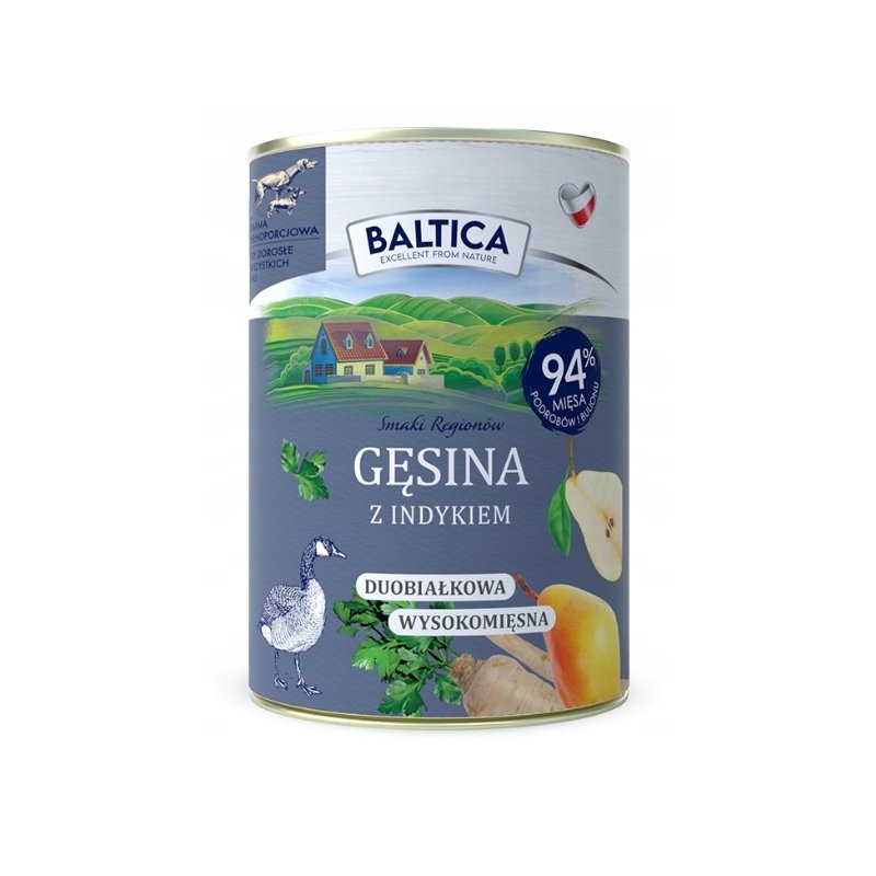 Baltica karma mokra gęsina z indykiem 400G