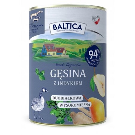 Baltica karma mokra gęsina z indykiem 400G