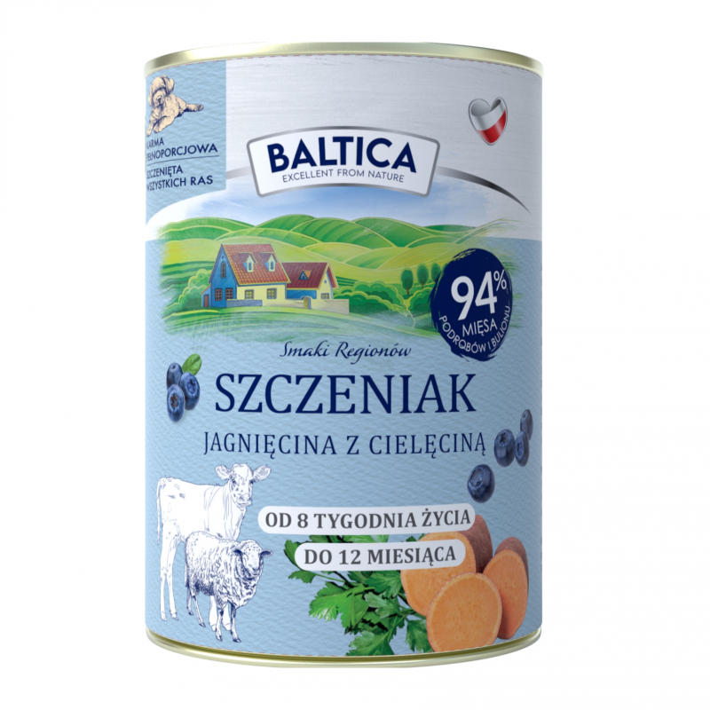 Baltica karma mokra dla szczeniaka jagnięcina z cielęciną 400G