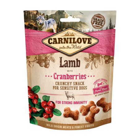 PRZYSMAK CARNILOVE DOG FRESH CRUNCHY LAMB+CRANBERRIES 200G