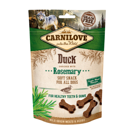 Carnilove Semi Moist Snack, kaczka z rozmarynem, 200g