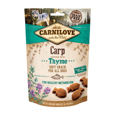 Carnilove Semi-Moist Snack, karp z tymiankiem, 200g