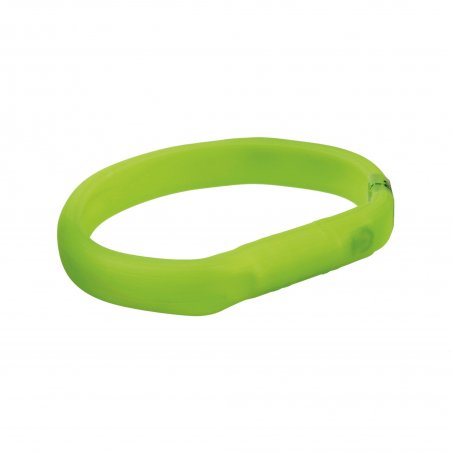 Opaska świecąca USB dla psa zielona L-XL do 70 cm