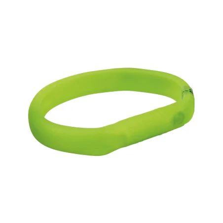 Opaska świecąca USB dla psa zielona M-L do 50 cm