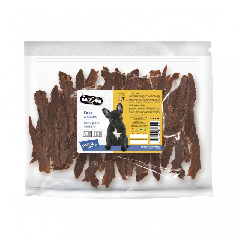 Pausesnack przysmak dla psa, filety z kaczki 1kg