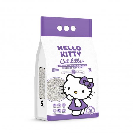 Hello Kitty, żwirek bentonit dla kota, lawendowy 5L